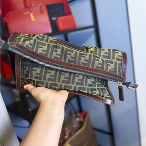 SOLD !!!! FENDI  Zucca Vintage Clutch
